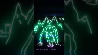 Vecalabeth (fan port of Akakabeth for Vectrex) intro screen #vectrex #rpg #chiptunes #homebrew