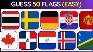 Guess 50 Flags of the World! | Guess the Flag Quiz 2025