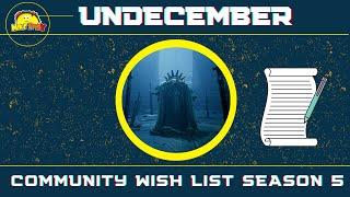 Undecember community wishlist season 5 @undecember_gl_official