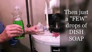 DIY Gas leak TestUNDER $3 #House TIP#SOAP BUBBLE #plumbing#gasleakage#gasleak#realestate #gas#diy