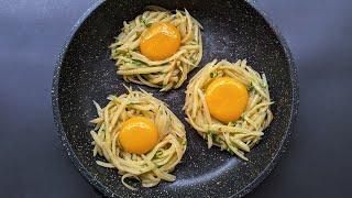 Just Add Eggs With Potatoes Its So Delicious! Simple Breakfast Recipe. Healthy Cheap & Tasty Snacks.