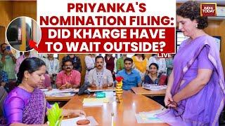 LIVE: Congress Chief Kharge Snubbed At Priyanka Gandhi's Nomination? | BJP Vs Congress | India Today