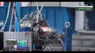 Test Run of 120kgf Thrust gas Turbine Engine for UAVs by Kalyani