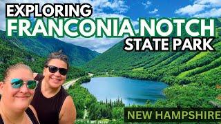 EASY STOPS IN FRANCONIA NOTCH STATE PARK, NH | THE BASIN | BOISE ROCK | OLD MAN OF THE MOUNTAIN