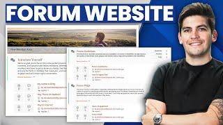 How To Make A MODERN Forum Website With Wordpress (FREE)