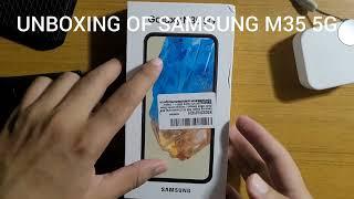 Samsung M35 5g Unboxing and first look AMAZON SALE Offer