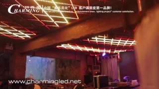 Nightclub ceiling illuminated by RGB LED pixel lights - Carson WhatsApp +86 136-3134-3784