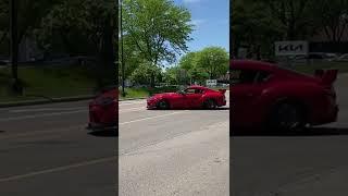 Nasty Big Turbo MK5 Supra Sends It!! Toyota Supra Sounds Amazing Leaving Car Show!