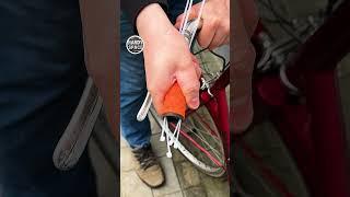 Cyclists are a Godsend! Life Hack with a Zip Tie and Bike Grips #bike