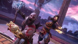 Ω (WORLDS FIRST) True level 1 no upgrades Kratos VS Tyr max difficulty GOWR Valhalla Ω