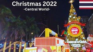 Christmas 2022 Walking Tour at Central World in Bangkok, Thailand (December 10, 2022)