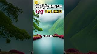 금전운! 쏟아질 정도로 6월 대박나는 띠  #띠별운세 #사주 #풍수