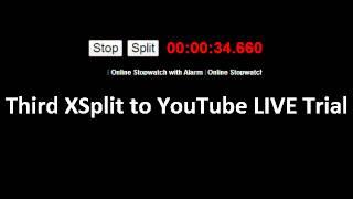 Third XSplit to YouTube LIVE Plugin Test