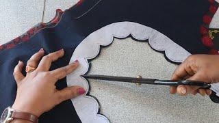 trending cutwork design cutting & stichting in telugu //perfect method