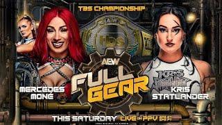 Mercedes Mone vs Kris Statlander TBS Championship AEW Full Gear WWE2K24