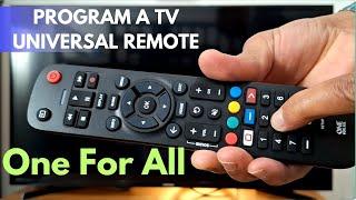 How to Program One For All Universal TV Remote Control With All TV Brands