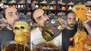 Spooky Halloween Food ASMR Mukbang Compilation 