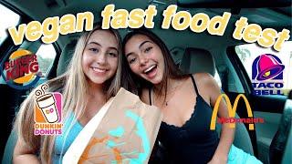 TRYING VEGAN FAST FOOD MUKBANG (for the first time!)