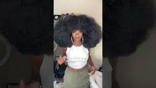 PROTECTIVE STYLE AND HAIR GROWTH FOR NATURAL HAIR #shorts