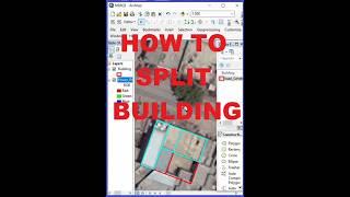 Splitting a Building in ArcGIS#split #shorts #building #arcgistutorial #gistutorial #construction