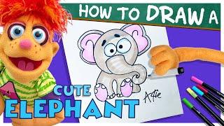 How To Draw A Cute Elephant with Artie