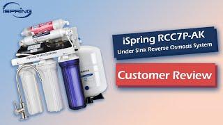 iSpring RCC7P-AK Reverse Osmosis Water Filter System w/ Alkaline & Pump - Customer Review 2022