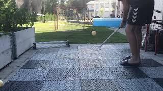 Floorball tricks - Backyard practicing