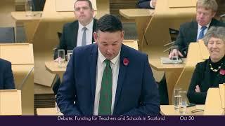 Scottish Conservative Party Debate: Funding for Teachers and Schools in Scotland - 30 October 2024