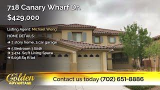 (ESP) 718 Canary Wharf Dr. Las Vegas Property for Sale by Golden Assets & Property Management