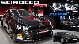 VW Scirocco DARK | Body Kit // Herstellung eines Doppel-U-LED-Scheinwerfers - modifiziert