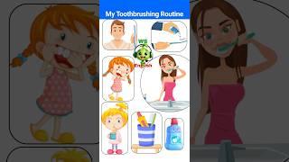 🪥 My Toothbrushing Routine | Practice English | #shorts