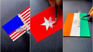 Asian countries flag drawing part 1 |  #art #artandcraft