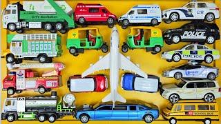 New Toy Car Video | Diecast Car Collection | Truck, Police Car, Limousine, and Airplane