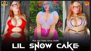 Lil Snow Cake Mexican-American Plus-Size Model with a 60-Inch Curvy Backside