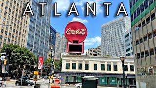 Atlanta Driving Tour, USA: Downtown Atlanta Georgia - 4K