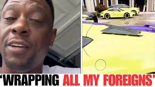 Boosie SHOWS OFF LSU Car Wraps Before Annual Pool Party!