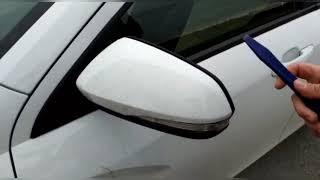 Замена повторителей поворотников в зеркалах на Lada Vesta
