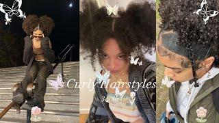 Easy natural curly hairstyles | 3c/4a