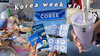 Korea week vlog: what I eat, Chinatown, Asian night market, playing ddakji, winning Korea tickets ??