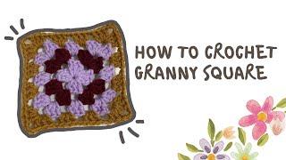 how to crochet granny square