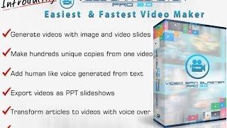 Video Spin Blaster Pro 2.0 Review, Best Video Creation Software,Fast And Easy Video Creation