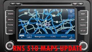 How to: Volkswagen RNS 510 - Update maps V.15 East Europe 2018 - from DVD