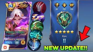 THIS HANABI NEW SEASON BEST DAMAGE BUILD AND EMBLEM WILL MAKE YOU RANK UP FASTER🫡 (must try) - MLBB