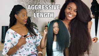 AGGRESSIVE LENGTH RETENTION | only detangle 4 times a year #lengthretention #hairchallenge