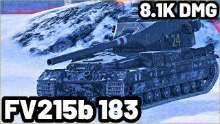 FV215b 183 | 8.1K DAMAGE | 3 KILLS | WOT Blitz Pro Replays