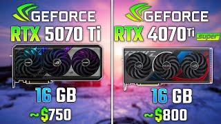 NVIDIA RTX 5070 Ti vs RTX 4070 Ti SUPER | Test in 6 Game