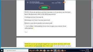 Retrieve Avast activation code from Avast Account