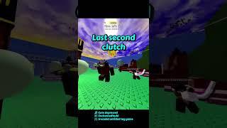 last second clutch #roblox #untitledtaggame