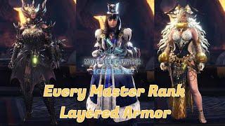 MHW: Iceborne Every Master Rank Layered Armor