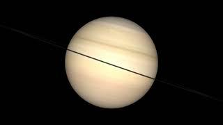 Saturn Rotating with rings Animation  (made using maptoglobe )